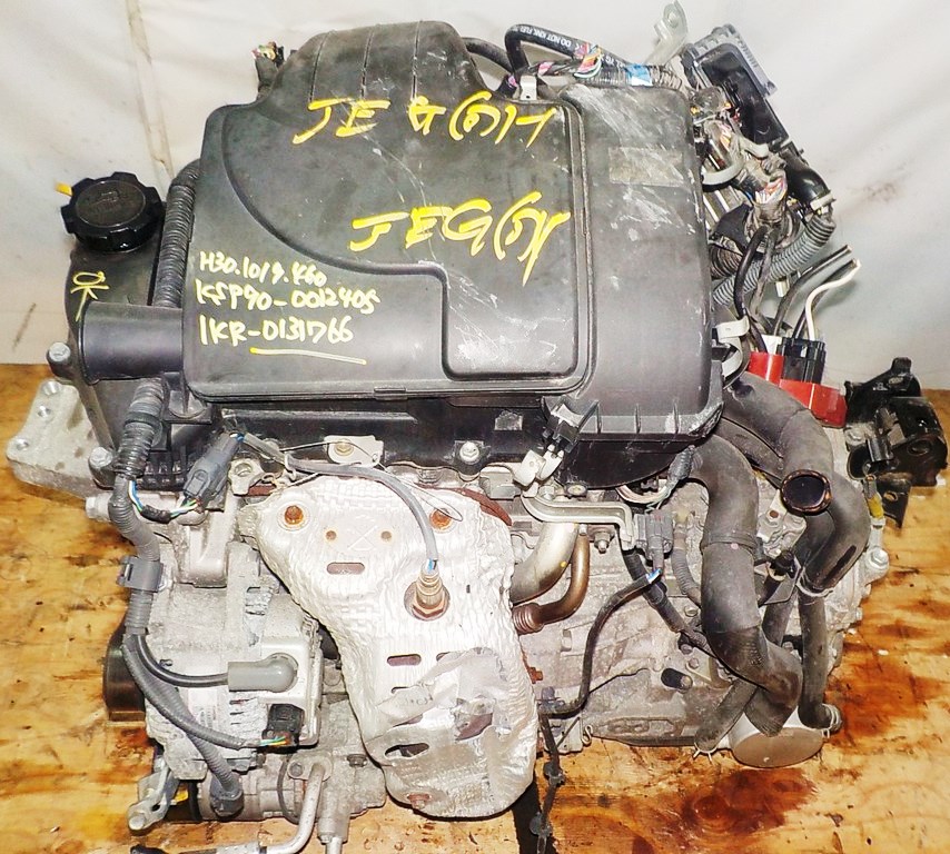 Двигатель Toyota 1KR-FE - 0131766 CVT K410-04A FF KSP90 коса+комп 2