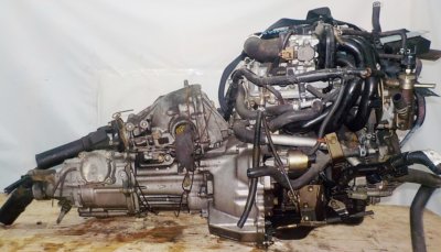 Двигатель Daihatsu EF-DEM - 7245029 MT FR 4WD J111G 124 000 km + передний редуктор коса+комп 1