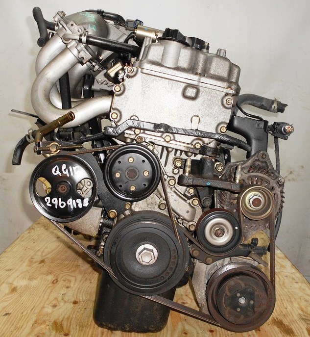 Двигатель Nissan QG15-DE - 29918B AT RE4F03B FQ38 FF Y11 электро дроссель коса+комп 4