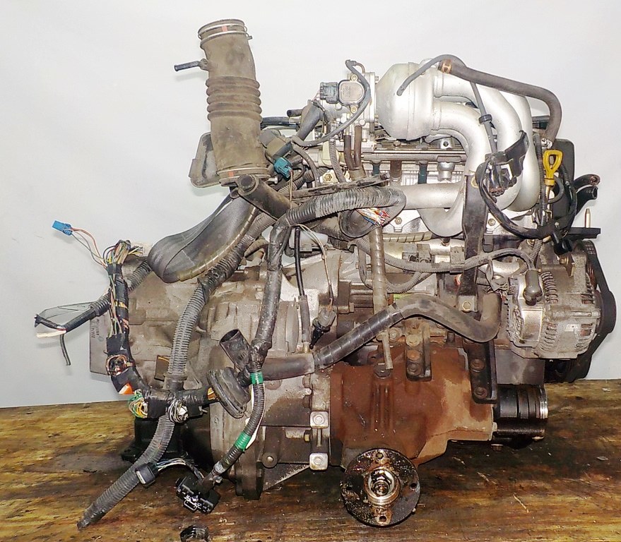 Двигатель Toyota 4E-FE - 2234786 AT A244F FF 4WD коса+комп, брак компа 4