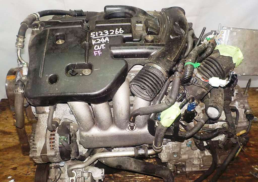 Двигатель Honda K24A - 5123266 AT MFHA FF Odyssey коса+комп 2