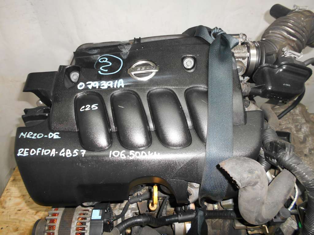 Двигатель Nissan MR20-DE - 079391A CVT RE0F10 GB57 FF C25 106 500 km коса+комп 2