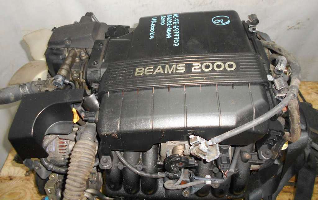 Двигатель Toyota 1G-FE - 6979707 AT 03-70LS A42DE-A04A FR GX110 BEAMS 115 000 km коса+комп 2