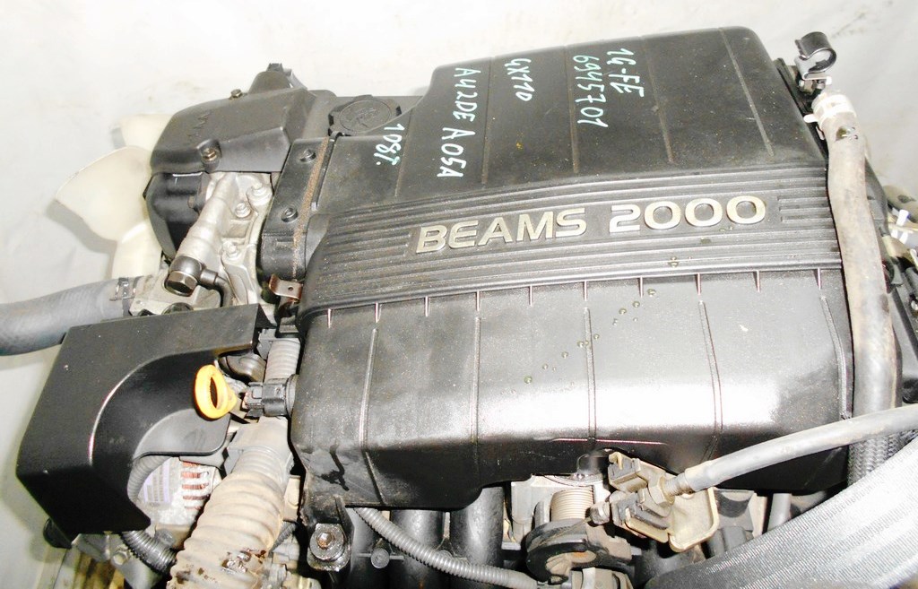 Двигатель Toyota 1G-FE - 6945701 AT 03-70LS A42DE-A05A FR GX110 BEAMS 108 000 km коса+комп 7