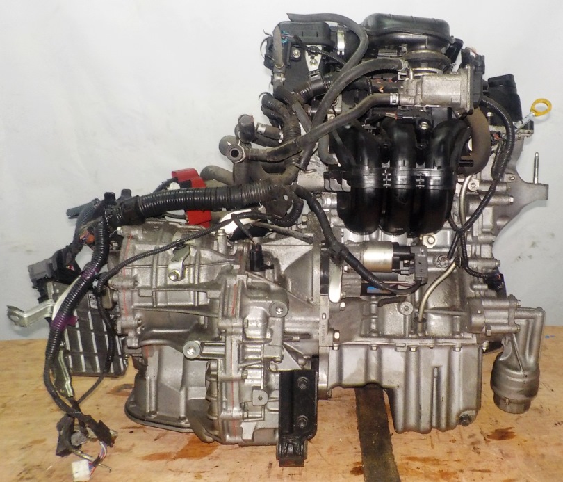 Двигатель Toyota 1KR-FE - 1085619 CVT K410-04A FF KSP90 коса+комп 4