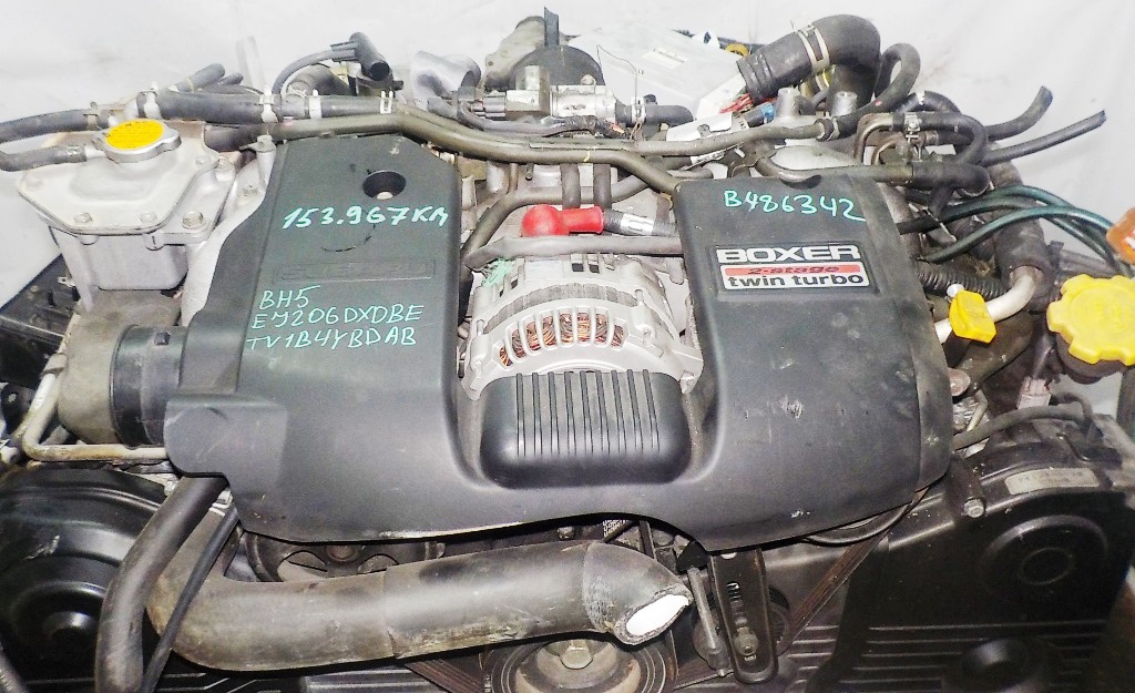 Двигатель Subaru EJ20-TT - B486342 AT TV1B4YBDAB 4WD BH5 EJ206DXDBE 153 967 km комп 2