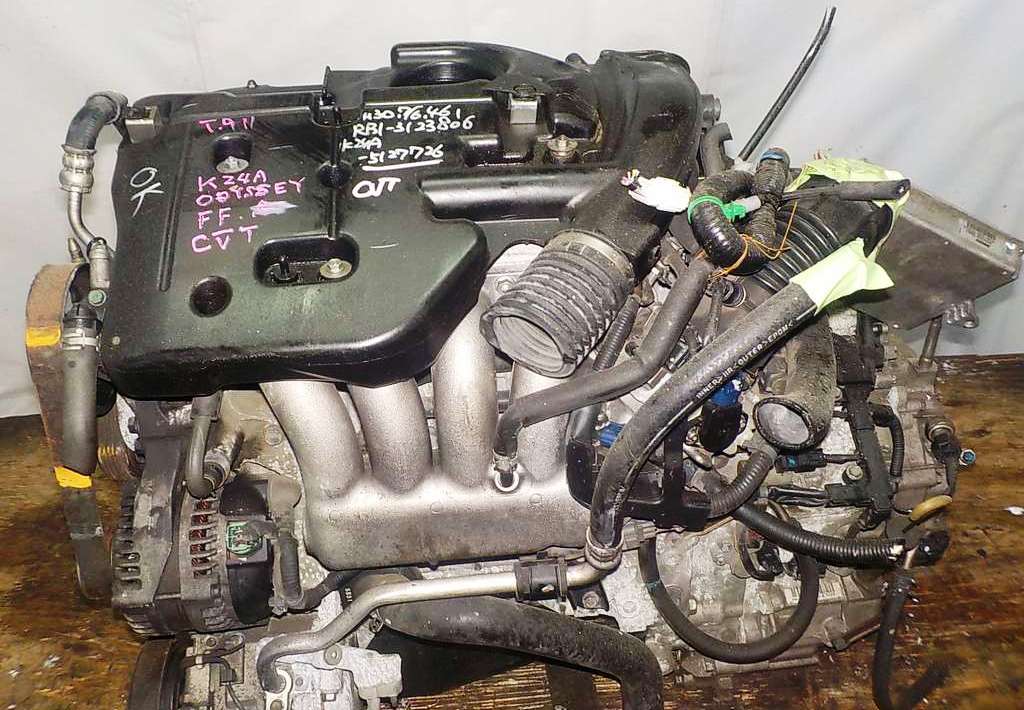 Двигатель Honda K24A - 5127726 AT MFHA FF Odyssey коса+комп 2