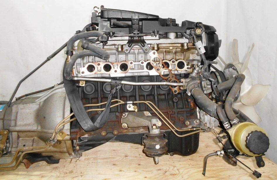 Двигатель Toyota 1G-FE - 6945701 AT 03-70LS A42DE-A05A FR GX110 BEAMS 108 000 km коса+комп 3