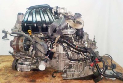 Двигатель Nissan HR15-DE - 224465A CVT RE0F08B GH54 FF YGZ11 111 703 km коса+комп 1