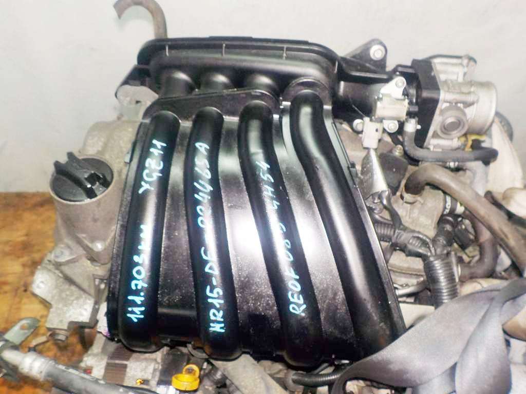 Двигатель Nissan HR15-DE - 224465A CVT RE0F08B GH54 FF YGZ11 111 703 km коса+комп 2