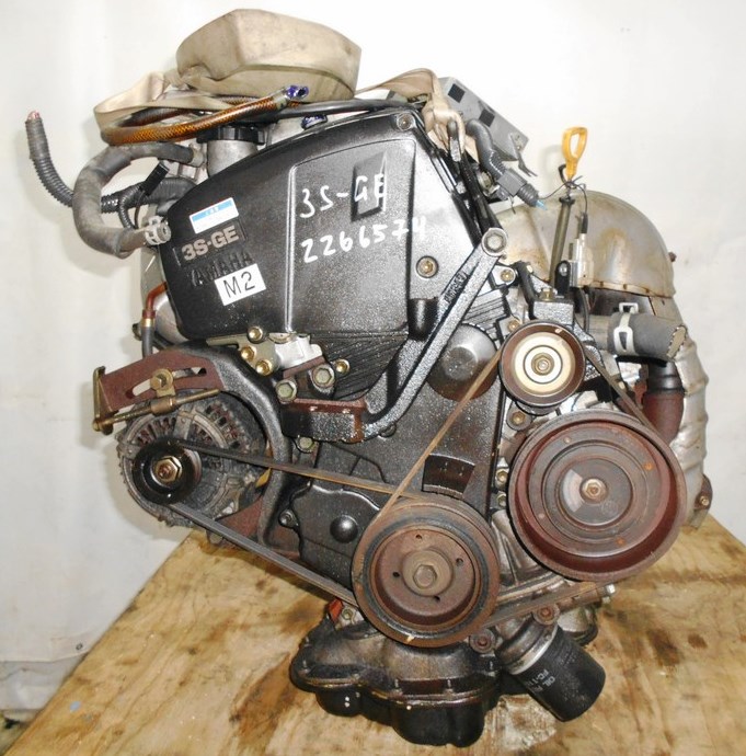 Двигатель Toyota 3S-GE - 2266574 AT A241E-622 FF SW20 коса+комп 3