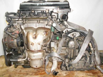 Двигатель Nissan CR14-DE - 280977 AT RE4F03B FF Z11 119 000 km коса+комп 1