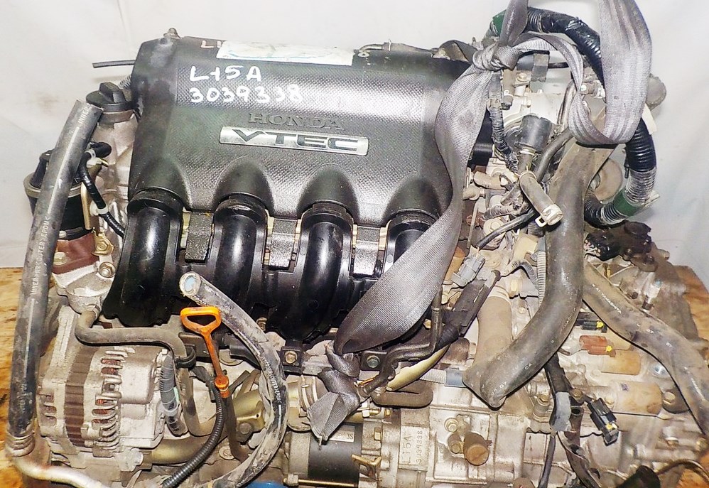 Двигатель Honda L15A - 3039338 CVT SFBA FF GK1 коса+комп 2
