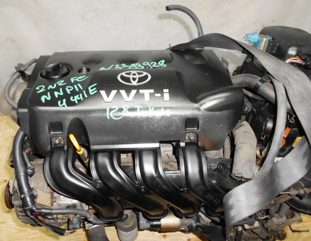 Двигатель Toyota 2NZ-FE - 3393928 AT U441E-03A FF NNP11 128 000 km коса+комп без датчика скорости 2