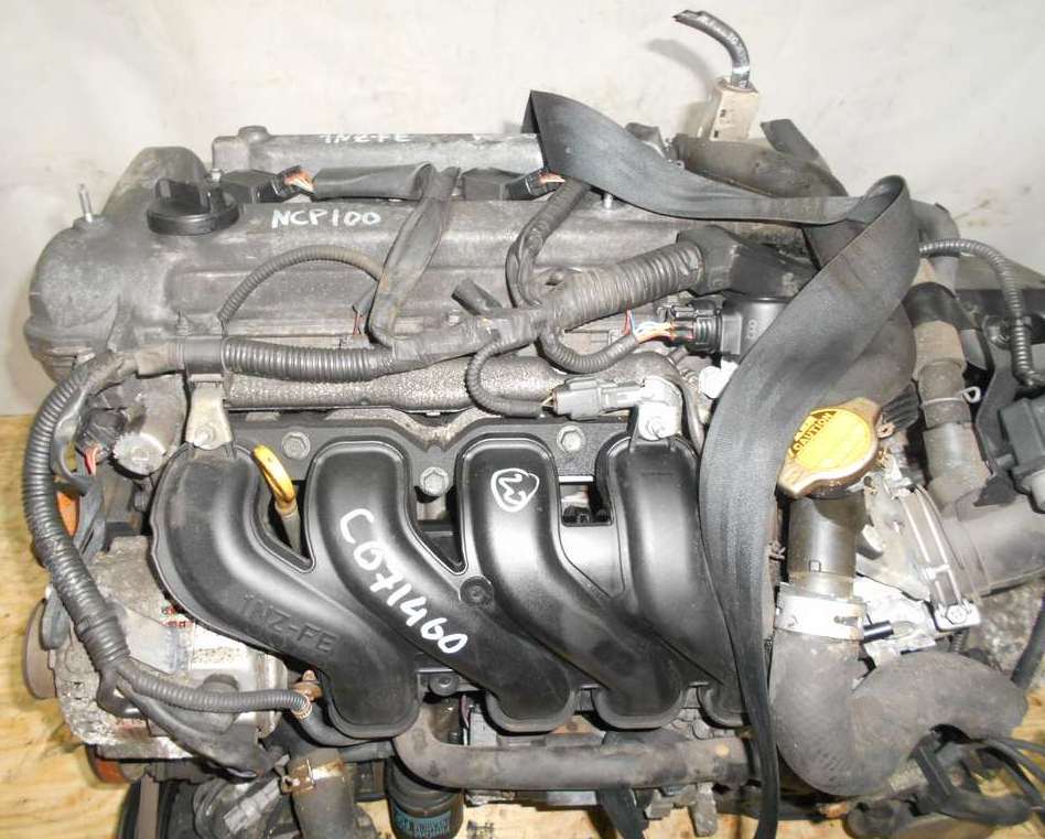 Двигатель Toyota 1NZ-FE - C071460 CVT K210-02A FF NCP100 102 000 km электро дроссель коса+комп 2