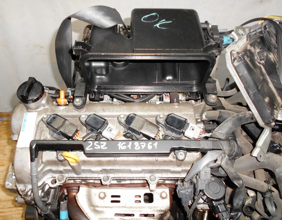 Двигатель Toyota 2SZ-FE - 1618761 CVT K410-05A FF SCP90 137 000 km коса+комп 2